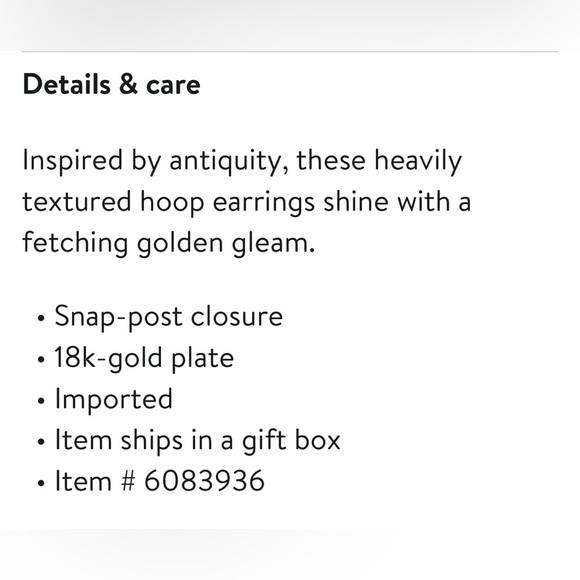 Gojana Maya Profile Hoop Earrings - Picture 4 of 6